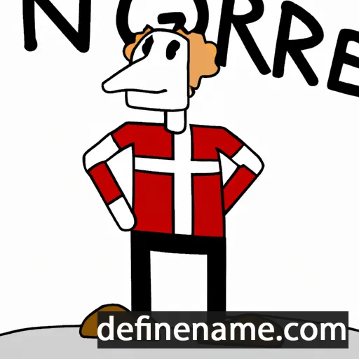 cartoon of the name Norge