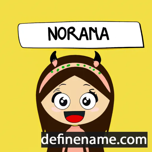 cartoon of the name Norhaina