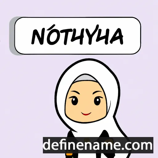 cartoon of the name Norhayati