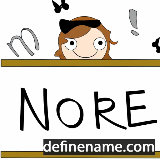 cartoon of the name Norie