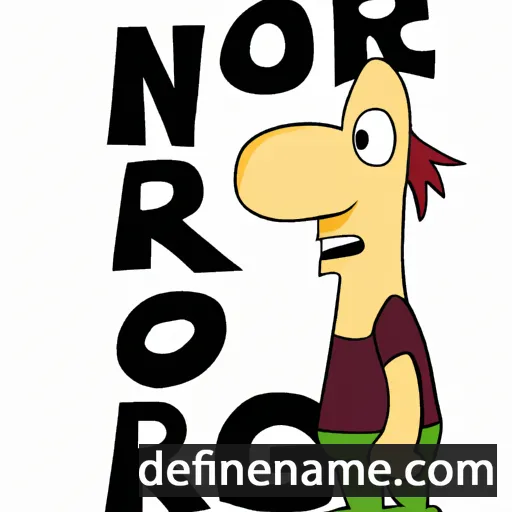 cartoon of the name Norig