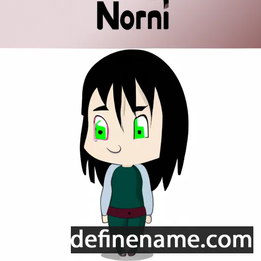 cartoon of the name Norimi