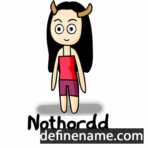 cartoon of the name Norindeth