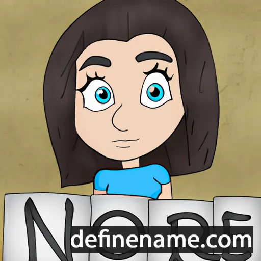 cartoon of the name Norine