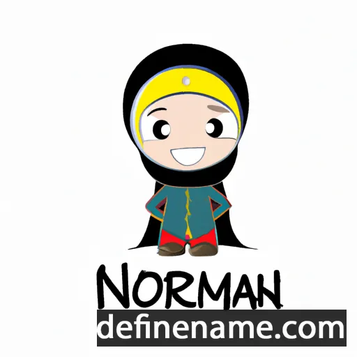 cartoon of the name Norjannah