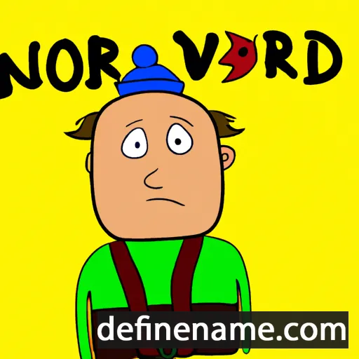 cartoon of the name Norvald