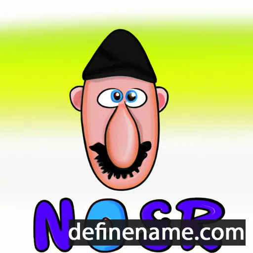 cartoon of the name Nosir