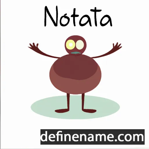 cartoon of the name Notala