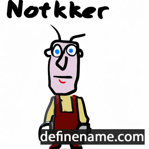 cartoon of the name Notker