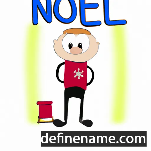 cartoon of the name Nouel