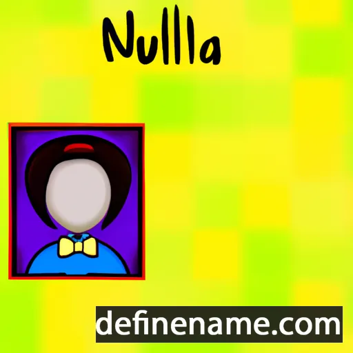 cartoon of the name Nouela