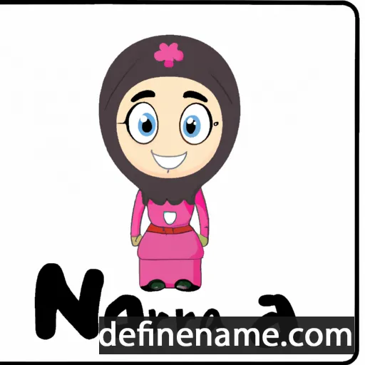 cartoon of the name Noura