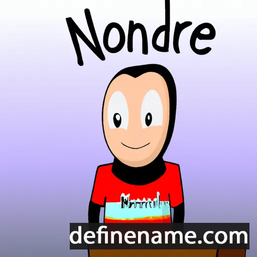 cartoon of the name Nourredine