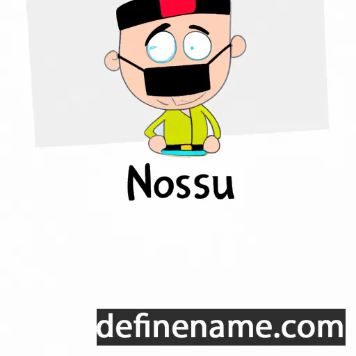 cartoon of the name Noussair