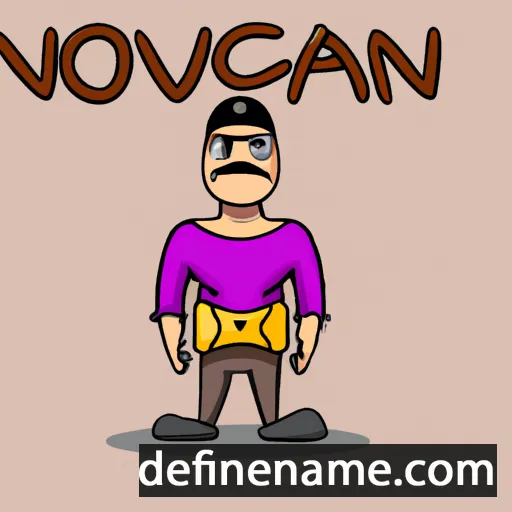 cartoon of the name Novacián