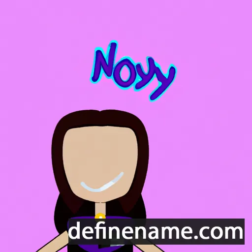 cartoon of the name Novalyn