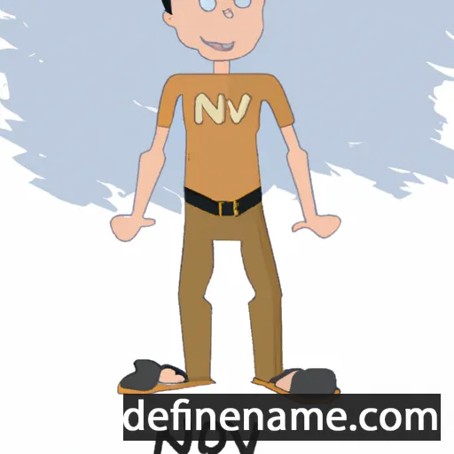 cartoon of the name Novan