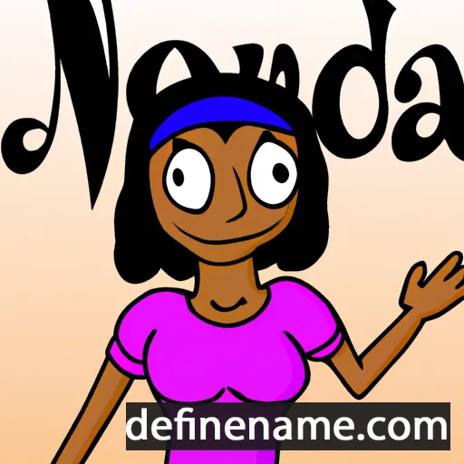 cartoon of the name Novenda