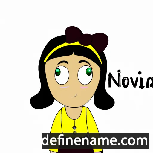 cartoon of the name Novesia