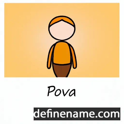 cartoon of the name Novica