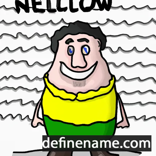 cartoon of the name Nowellon