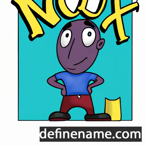 cartoon of the name Noxx