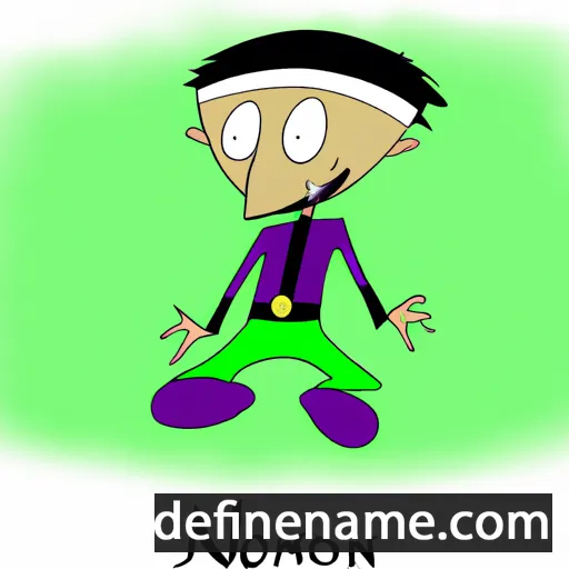 cartoon of the name Nozanin