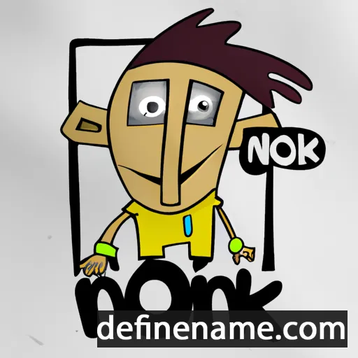 cartoon of the name Nozik