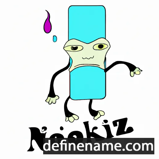 cartoon of the name Nozikjamol