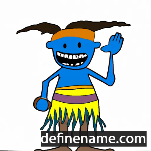 cartoon of the name N'wayitelo