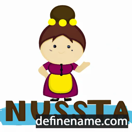 cartoon of the name Ñusta