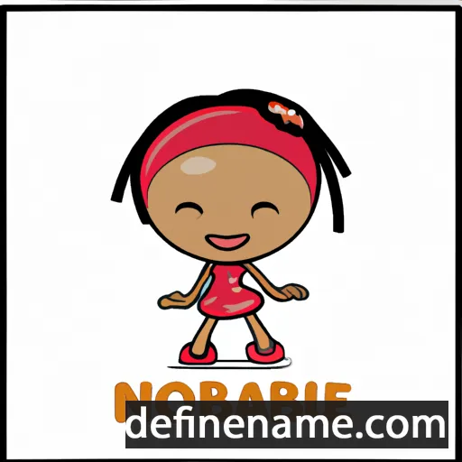 cartoon of the name Nqobile