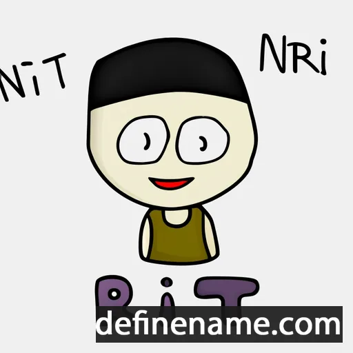 cartoon of the name Nrit