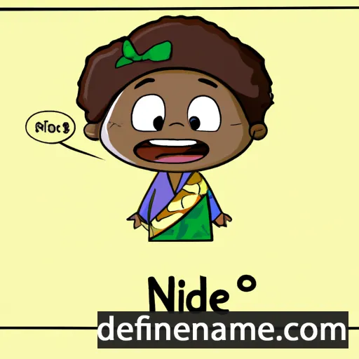 cartoon of the name Nsidibe