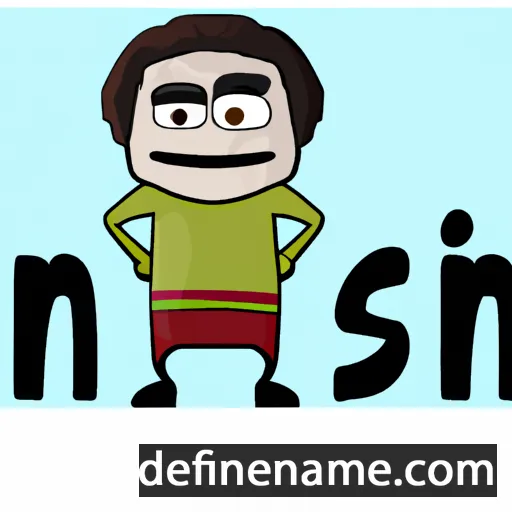 cartoon of the name Nsikan