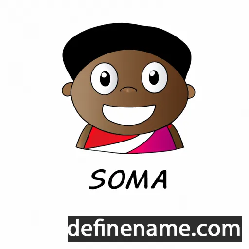 cartoon of the name Nsoma