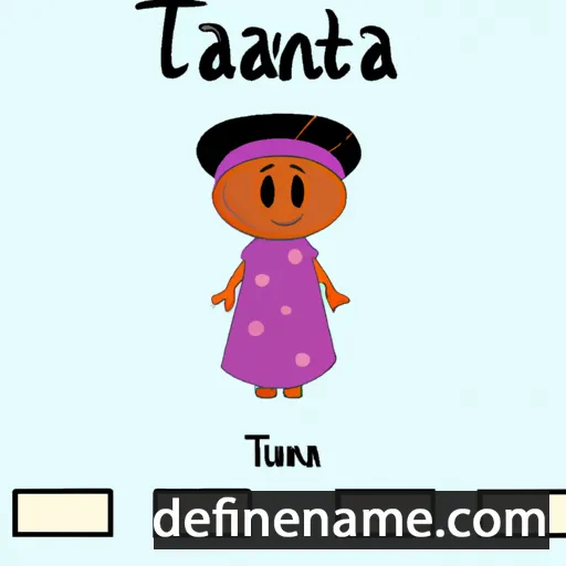 cartoon of the name Ntana