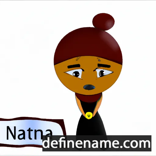 cartoon of the name Ntana