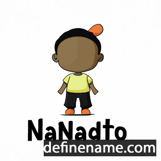 cartoon of the name Ntando