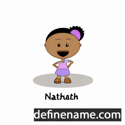 cartoon of the name Nthabi