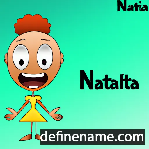 cartoon of the name Ntiana