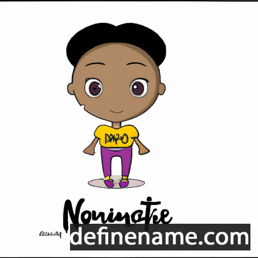 cartoon of the name Ntombiyesizwe