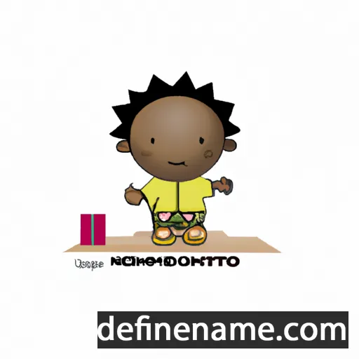 cartoon of the name Ntomboxolo