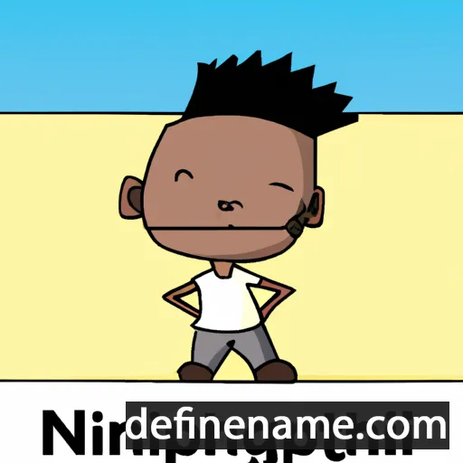 cartoon of the name Ntshephang