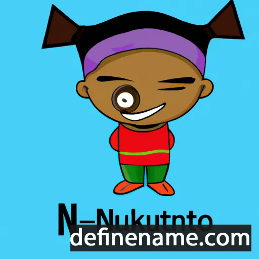 cartoon of the name Ntuthuko