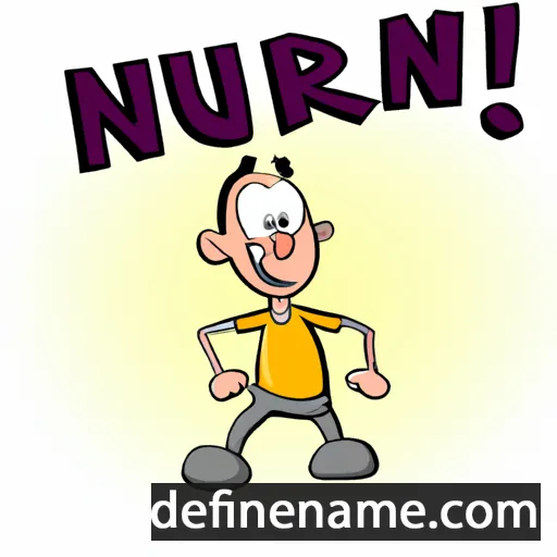 cartoon of the name Nürcan