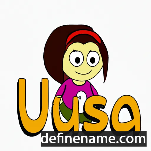 cartoon of the name Nüsia