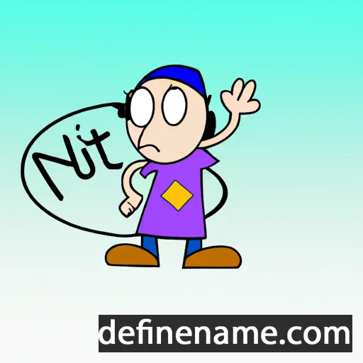 cartoon of the name Nüvit