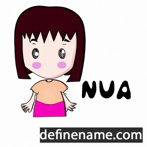 cartoon of the name Nua