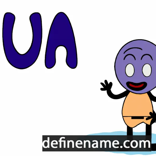 cartoon of the name Nua